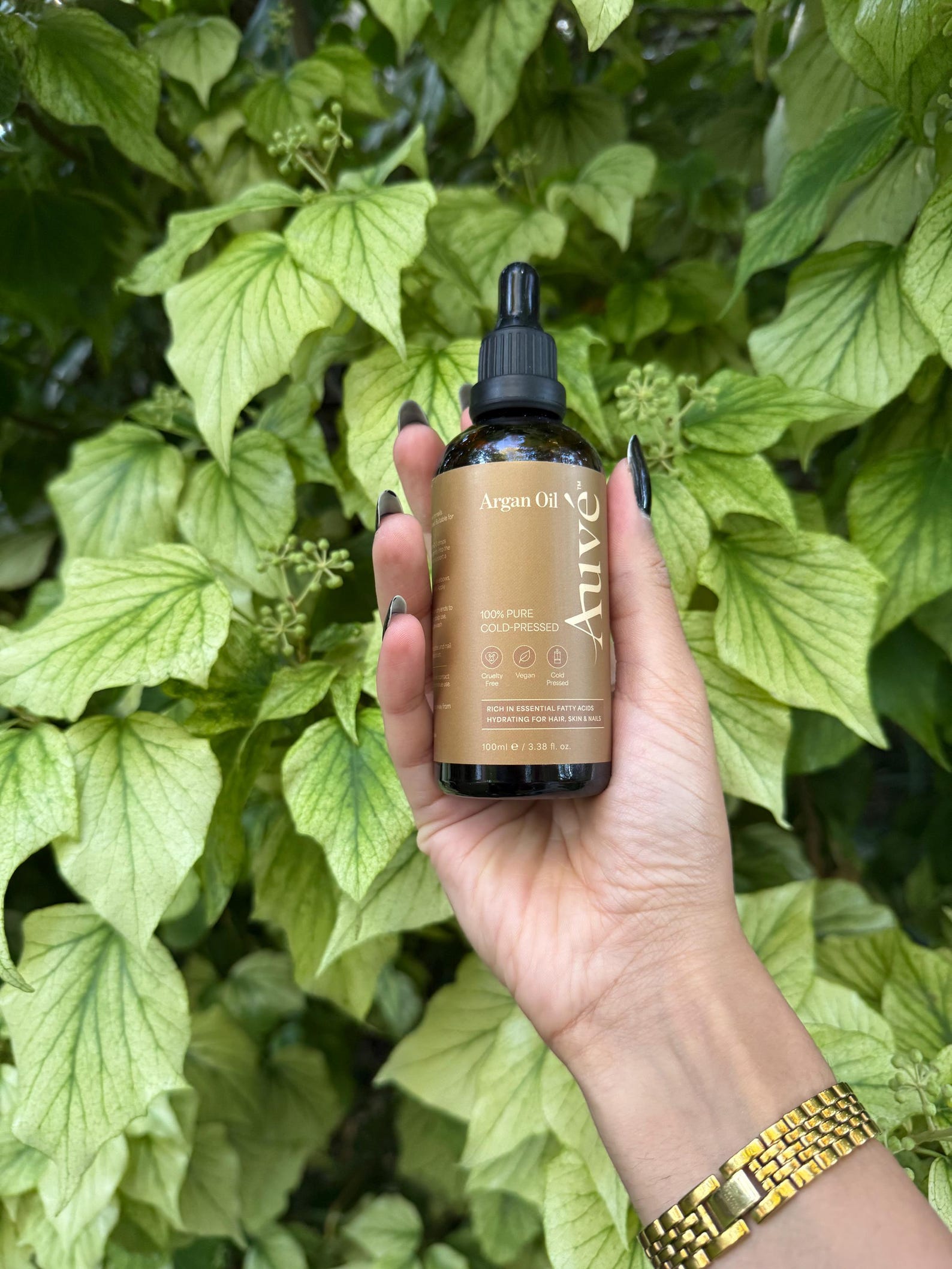 100ml Moroccan Argan Oil: Cold Pressed Pure Oil for Hair, Skin & Nails