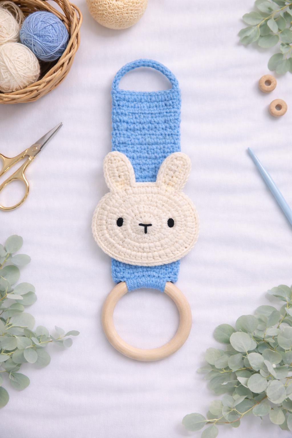 40 Easter Bunny Crochet Patterns for Spring Gifts, Baskets, and Home Decor 36 Easter Bunny Towel Holder Spring Kitchen Decor Crochet