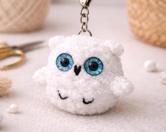 Sew Crochet Owl Keychain Pattern | Easy Amigurumi Owlet (PDF Nähanleitung)