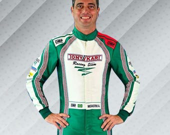 Tuta da gara Tony Kart 2023 F1 Go Kart in omaggio (maglietta, passamontagna) Approvata CIK/FIA Livello 2