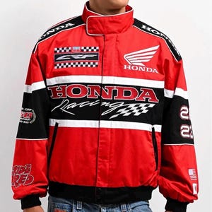 ホンダ　ビックロゴ刺繍　F1コレクション　コットンジャケット 1989 Honda Grand Prix Racing Team Twill Jacket – Vintage Culture