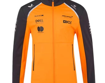 McLaren Formula 1 Team Racing Jacket, Grand Prix Streetwear Coat (Balaclava)