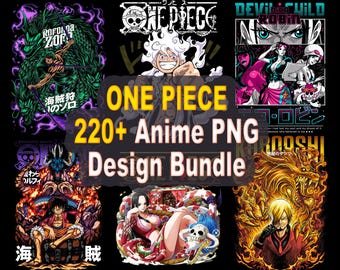 220+ Anime Pirates PNG Bundle | Sea Adventure-Inspired Designs | DTF, Sublimation, T-Shirt Printing