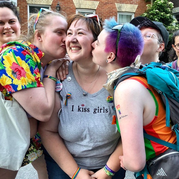 I Kiss Girls Tshirt — Lesbian T-Shirt, LGBT+