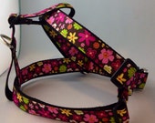 Floral Step in Dog Harness