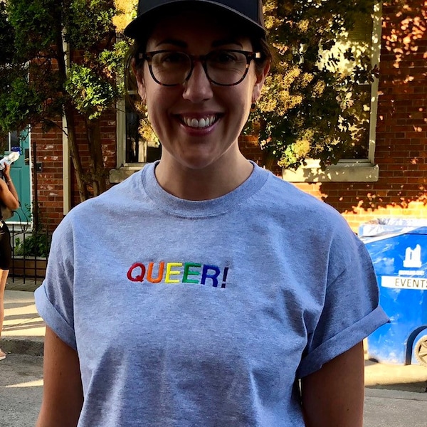 Rainbow Embroidered Tee