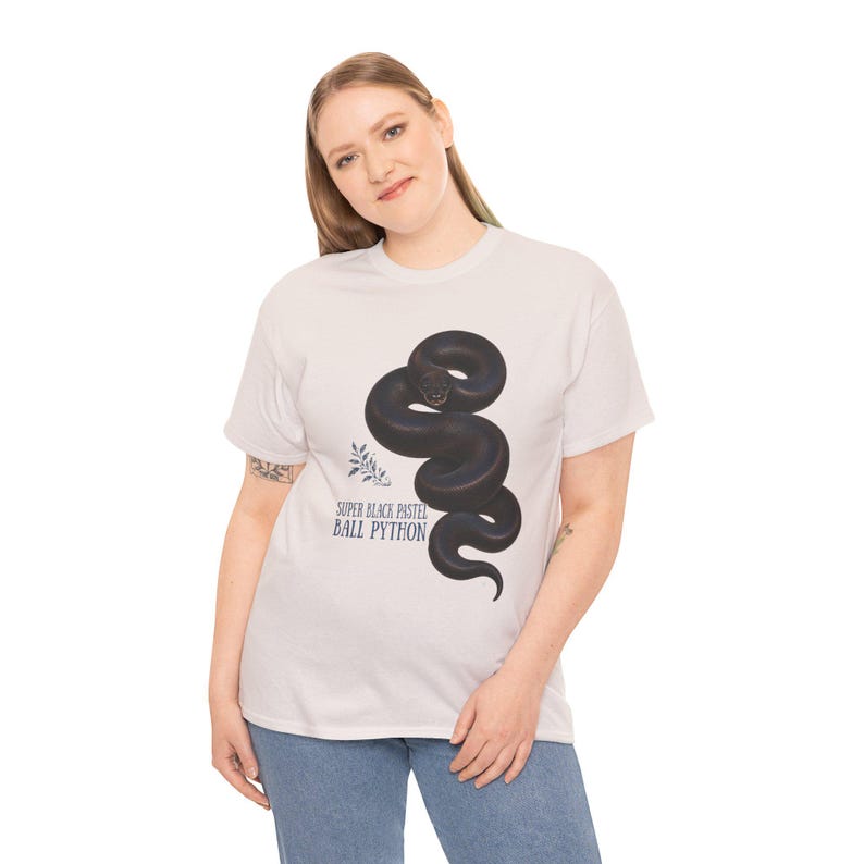 Ball Python Morph Shirt, Cinnamon GHI Black Pastel Super Black Pastel Axanthic Ball Python Tee, Snake Keeper Gift image 15