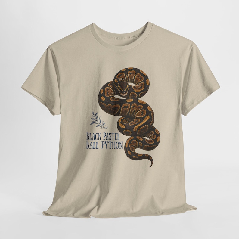 Ball Python Morph Shirt, Cinnamon GHI Black Pastel Super Black Pastel Axanthic Ball Python Tee, Snake Keeper Gift image 8