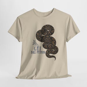 Ball Python Morph Shirt, Cinnamon GHI Black Pastel Super Black Pastel Axanthic Ball Python Tee, Snake Keeper Gift image 9