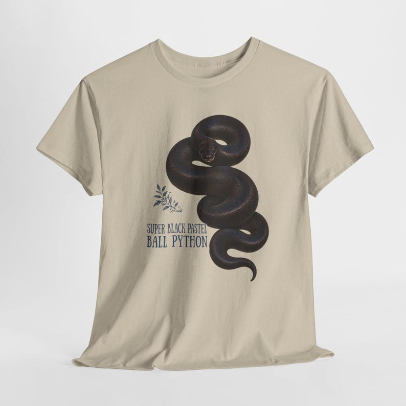 Ball Python Morph Shirt, Cinnamon GHI Black Pastel Super Black Pastel Axanthic Ball Python Tee, Snake Keeper Gift image 10