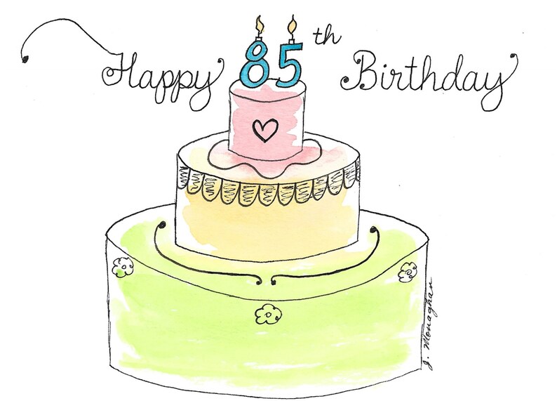 85th Birthday Card PERSONALIZED for FREE With Any Number, Name, and ...