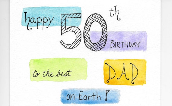 50th birthday for dad