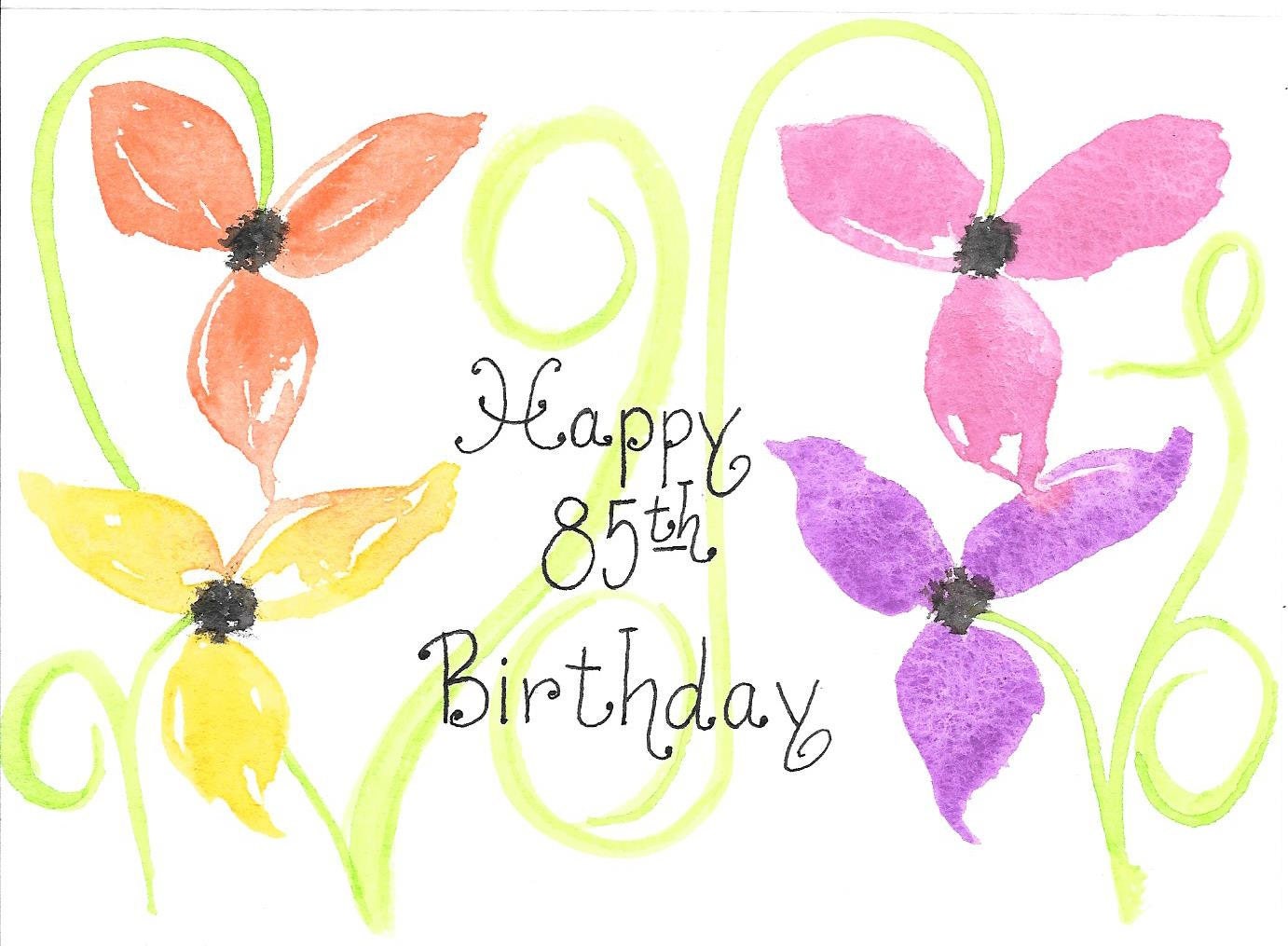 85th Birthday Card PERSONALIZED for FREE for Mom Grandma | Etsy