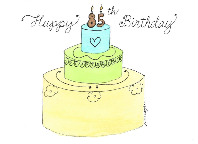 85th Birthday Card PERSONALIZED for FREE With Any Number 85th Birthday Card PERSONALIZED for FREE With Any Number