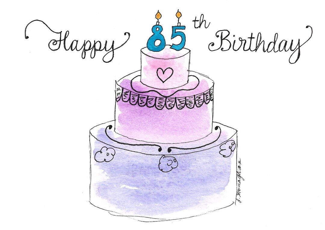 85th Birthday Card PERSONALIZED for FREE With Any Number, Name, and ...