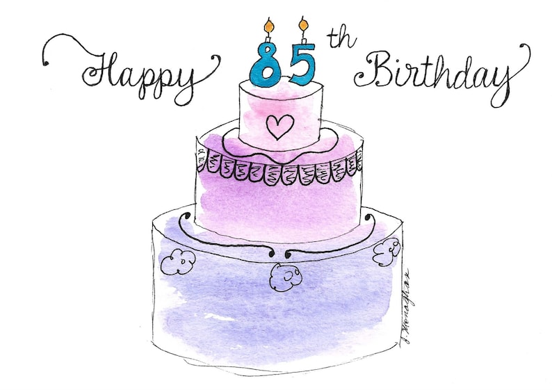 85th Birthday Card PERSONALIZED for FREE With Any Number, Name, and ...