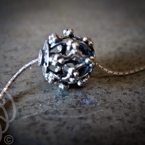 Sterling Ornamental Ball Necklace image 5