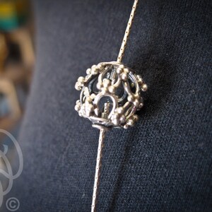 Sterling Ornamental Ball Necklace image 3