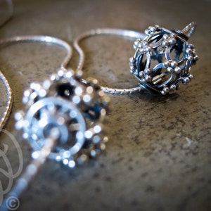 Sterling Ornamental Ball Necklace image 4