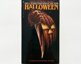 Halloween (1979) Curtis Richards | Bantam Books Edición de bolsillo | Novelización de película de terror clásica