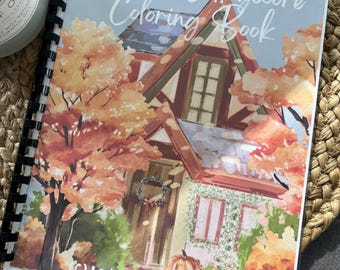 Autumn Cottagecore Coloring Book