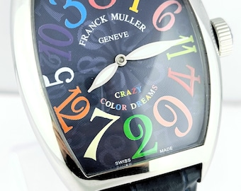 Vintage Franck MulLer Geneve Crazy Color Dream Master Of Complication Automatic Men's Wrist Watch Free Shipping