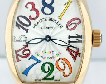 Vintage Franck MulLer Geneve Crazy Color Dream Master Of Complication Automatic Men's Wrist Watch Free Shipping