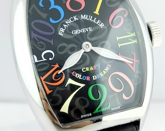 Vintage Franck MulLer Geneve Crazy Color Dream Master Of Complication Automatic Men's Wrist Watch Free Shipping