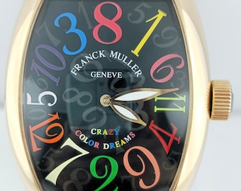 Vintage Franck MulLer Geneve Crazy Color Dream Master Of Complication Automatic Men's Wrist Watch Free Shipping