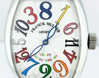 Vintage Franck MulLer Geneve Crazy Color Dream Master Of Complication Automatic Men's Wrist Watch Free Shipping