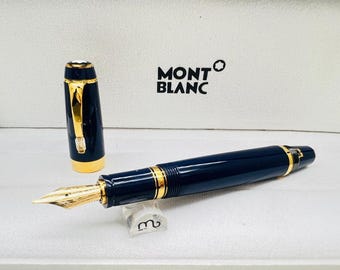 Montblanc Boheme Noir Blue+Gold Special Edition Fountain Pen