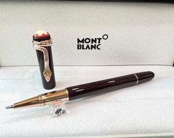 Montblanc Heritage Rouge et Noir Special Edition Coral Roller Ball Pen Free Shipping