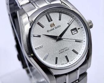 Vintage grand Seiko Automatir Date Indicator Silver Dial Japan Made Men's Wrist Watch Free Shipping