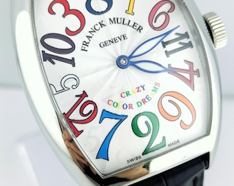 Vintage Franck MulLer Geneve Crazy Color Dream Master Of Complication Automatic Men's Wrist Watch Free Shipping