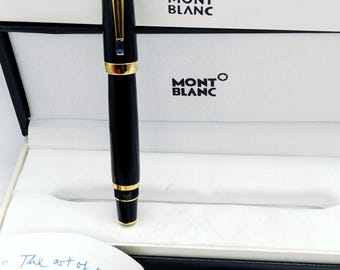 Vintage Awesome Montblanc Boheme Noir Black+Gold Colour Body Limited Edition Roller Ball Free Shipping