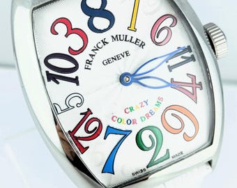 Vintage Franck MulLer Geneve Crazy Color Dream Master Of Complication Automatic Men's Wrist Watch Free Shipping