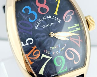 Vintage Franck MulLer Geneve Crazy Color Dream Master Of Complication Automatic Men's Wrist Watch Free Shipping