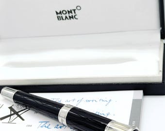Vintage Fantastic Montblanc Writers Edition Mark Twain Black Colour Body Limited Edition Roller Ball Free Shipping