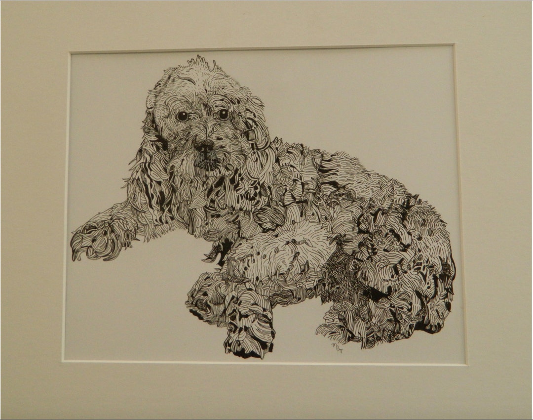 Custom Listing for 8"x10" Pen and Ink Pet Portrait - Etsy