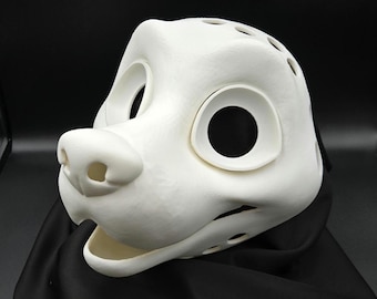 3D Printed Fursuit Head Base - Toony Canine | DIY Furry Cosplay Mask