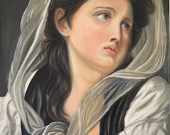 Kopf einer jungen Frau - Reproduktion