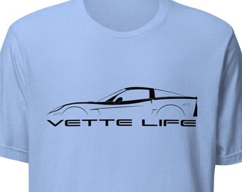 コルベットC6シルエットTシャツ：車愛好家へのギフト