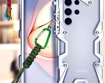 Funda protectora de aluminio a prueba de golpes para Samsung Galaxy: marco de lujo