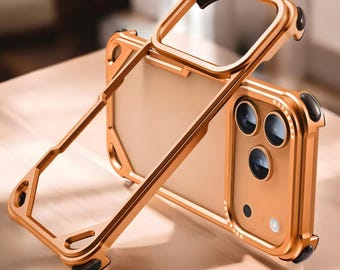 iPhone 17 Pro Aluminum Alloy Case: Frameless, Ultra-Thin, Wireless Charging