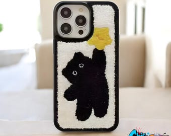 Plush Winter Fur Case – Soft Shockproof TPU Cover