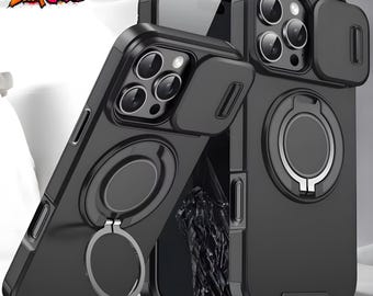 Armor Case with Slide Camera Cover – Magnetic Shockproof