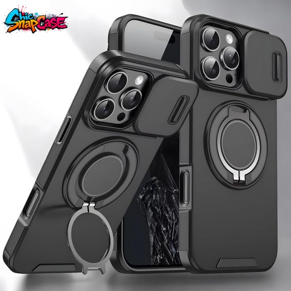 Funda Nikaque Para Moto Edge 30 – Cámara Deslizante, Soporte Anillo Metálico Y Magnética Para Coche – Doble Capa TPU+PC