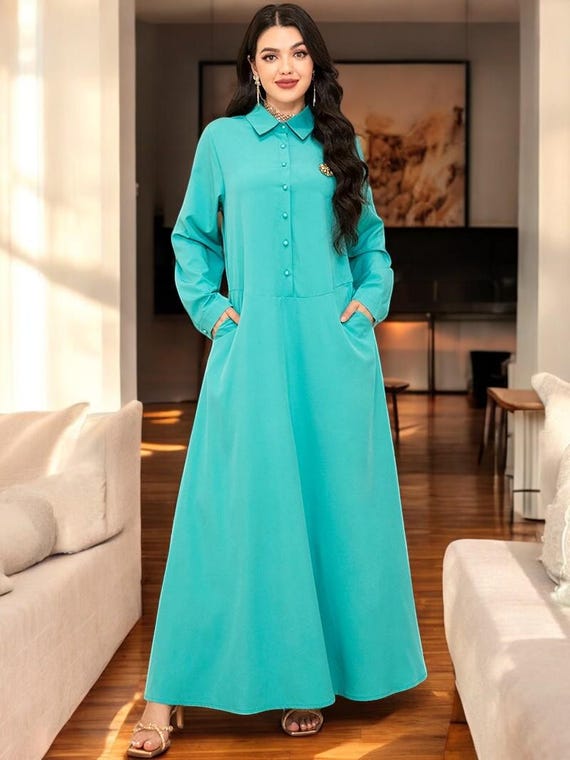 slim fit dress slacks Tropical Palm Tree Paradise Pastel Preppy Pink Green Muumuu Dress main image 0