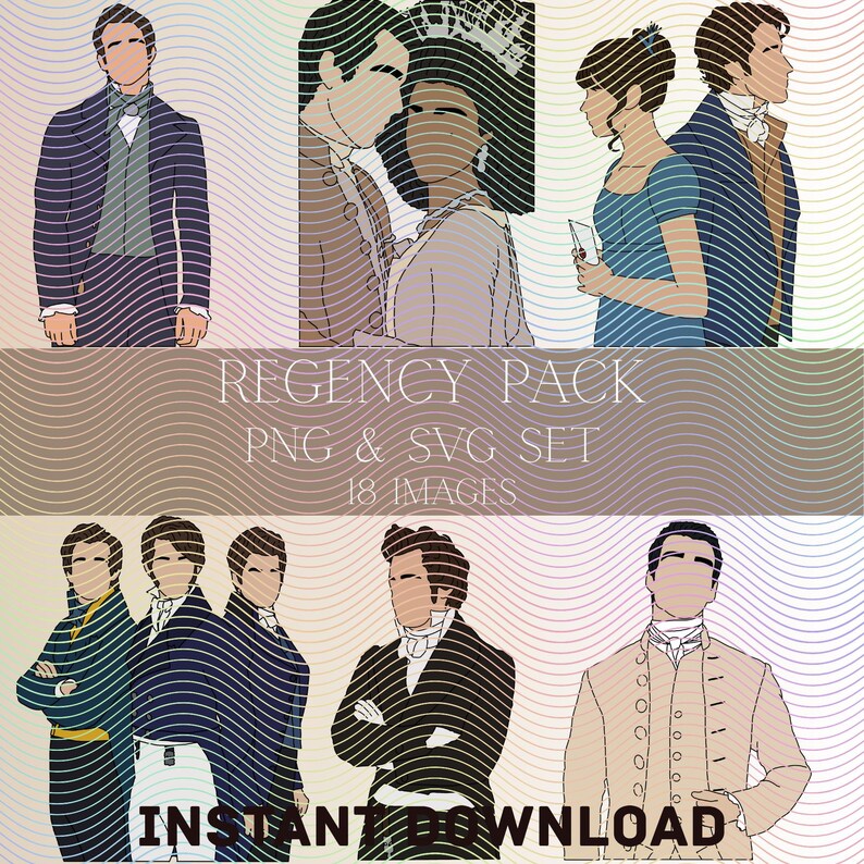 Regency Pattern Svg Regency Era 18 Images Set SVG, PNG, Hand Drawn Digital Download - Etsy ...