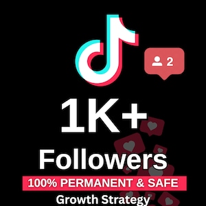 TikTok 1K+ Followers  | 100% Safe & Permanent | Fast Delivery | Boost Your TikTok Profile Instantly